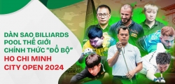 Dàn sao Billiards Pool thế giới chính thức “đổ bộ” Ho Chi Minh City Open 2024